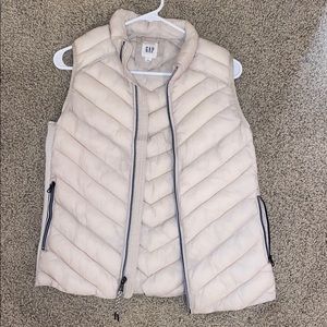 Cream winter vest